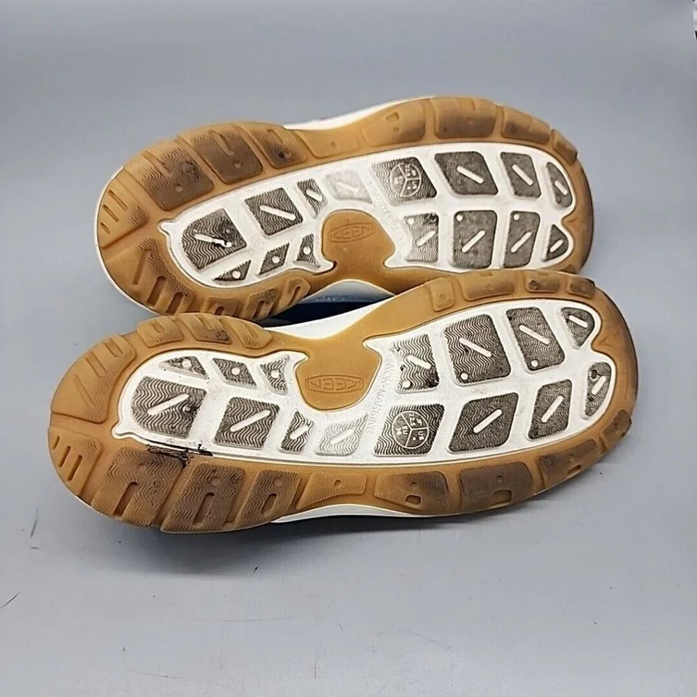 Keen Knotch Creek Big Kids Size 4 Open Toe Sandals Shoes Blue Yellow